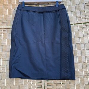 Doncaster Dark Navy Blue / Black Pencil Skirt Cotton Blend Women’s Size 4